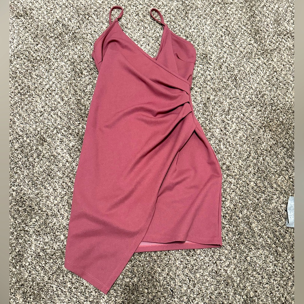 Dusty Rose Wrap Dress
